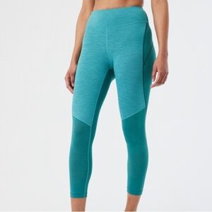 Outdoor voices Techsweat 7/8 two toned green Leggings In Succulent/jasper